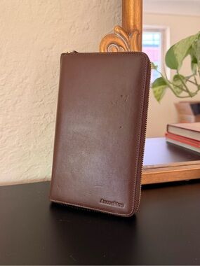 Target Brown Zip Around Travel Wallet